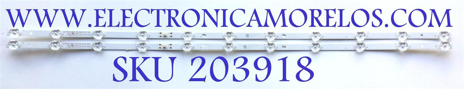 KIT DE LEDS PARA TV INSIGNIA (2 PZ) / NUMERO DE PARTE 30342011005D / LED42D11-ZC62AG-04D / 220227BB09 / C21C22/135LM / PANEL JE415D3HA0L / MODELO NS-42F201NA22